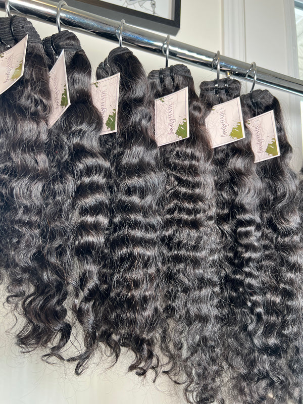 The perfect variety of Raw Cambodian Curly bundles, closures, and frontal at an unbeatable wholesale package deal price!
