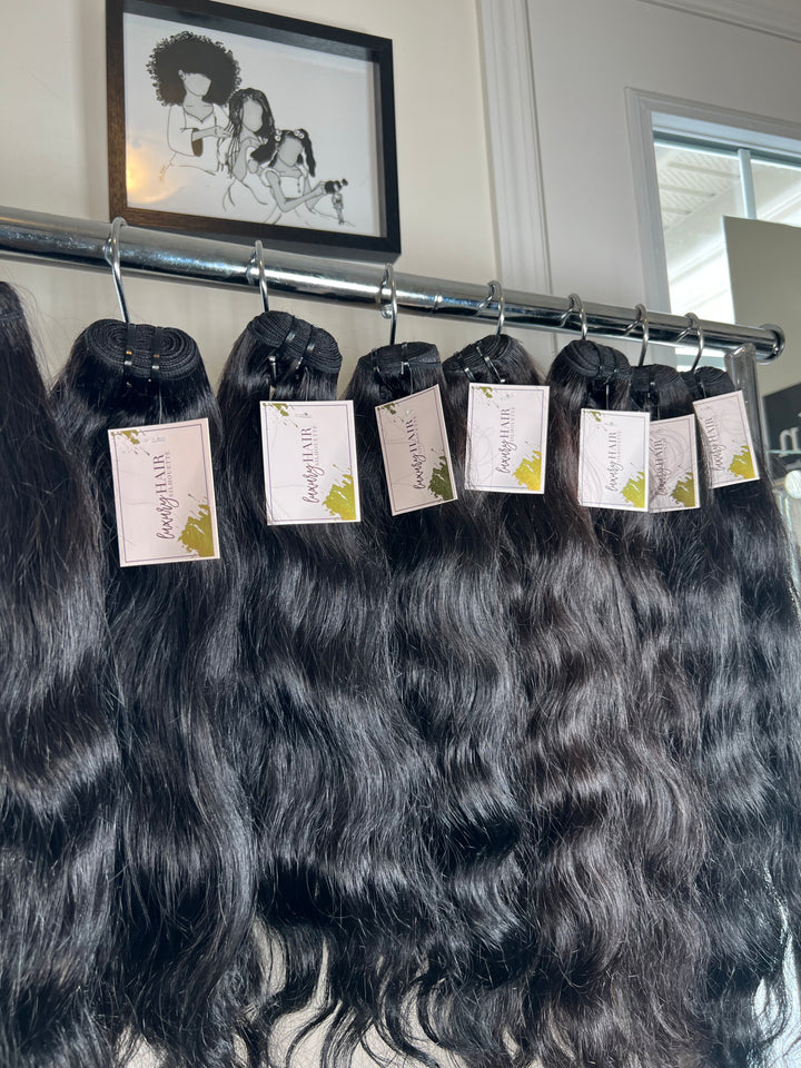 The perfect combination of short lengths in raw Cambodian Wavy bundles, closures, and frontal at an unbeatable wholesale package deal price!
