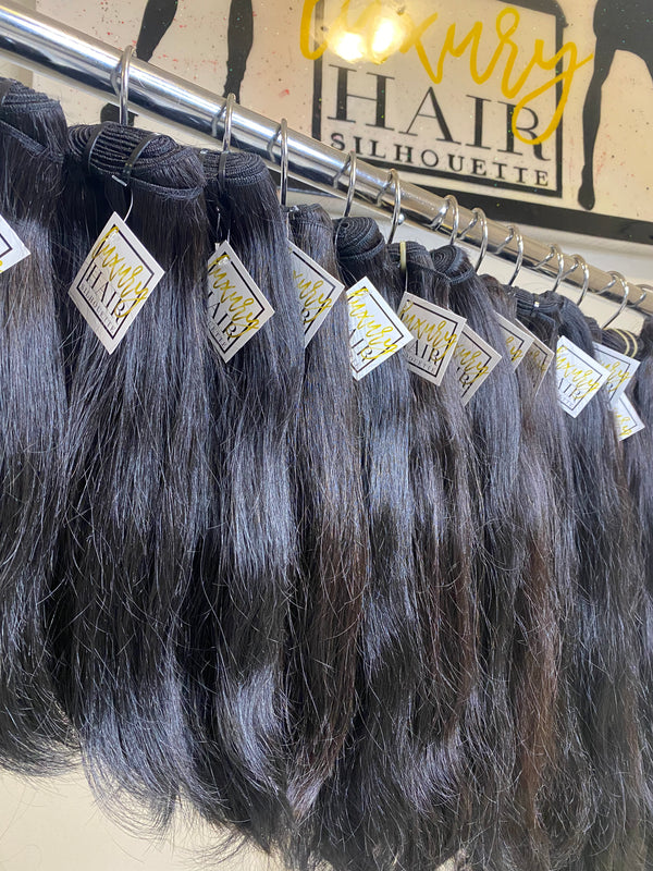 The perfect combination of short lengths in raw Cambodian Straight bundles, closures, and frontal at an unbeatable wholesale package deal price!