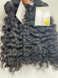 Our LHS Burma Goddess Curl is the most natural-looking curls you will ever come across! This is also our most versatile texture can be worn in its Natural State, Curled & Straighten Bone Straight. LHS Burma Goddess Curl weights in at 3.5 oz - 4.0 oz per bundle for a more voluminous and glamorous look. This set includes 2 12" Burma Goddess Curl bundles. 