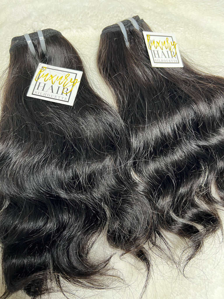 Our LHS Cambodian Luxe Natural Wave is, quite simply elegant and low maintenance! Our Cambodian Luxe Natural is perfect for women with a hectic schedule because it requires very little maintenance to complete your hairstyle. This set includes  2 12" Luxe Natural Wave bundles.