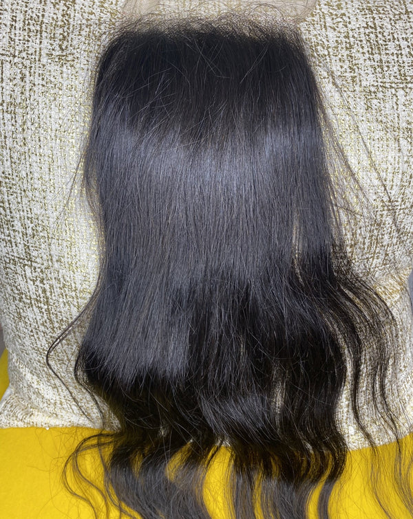 Our 100% Cambodian Cashmere Natural Straight 5X5 Lace Closures is great for clients who are looking for a seamless, undetectable, natural-looking finish. Our closures are made using a technique that makes the hairline look like it is growing naturally from your own scalp. Closures are available in length 12",14",18", 20" or 22" with a 5 inch by 5 inch base. Note: Closure knots do not come bleached.