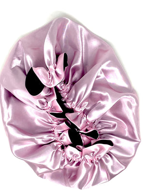 Our LHS Satin Bonnets help to retain moisture in your hair extensions and natural tresses while sleeping at night. It will help maintain your natural oils and reduce the friction from your pillowcases to avoid hair breakage.