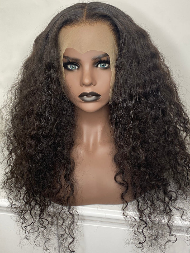 Sis, tired of spending long hours in the salon chair? Well, look no further! Our 100% Raw Cambodian Rich Wavy Curl Full Lace Wig will save you time and still give you that effortless, head-turning hair style you have been looking for in just minutes!