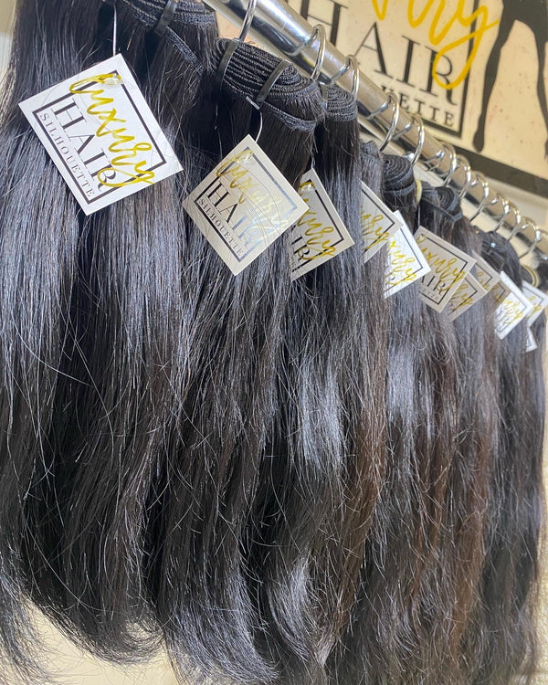 The perfect variety of Raw Cambodian Straight bundles, closures, and frontal at an unbeatable wholesale package deal price!
